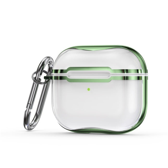 Marco de galvanoplastia + Estuche protector de auriculares de TPU transparente con gancho