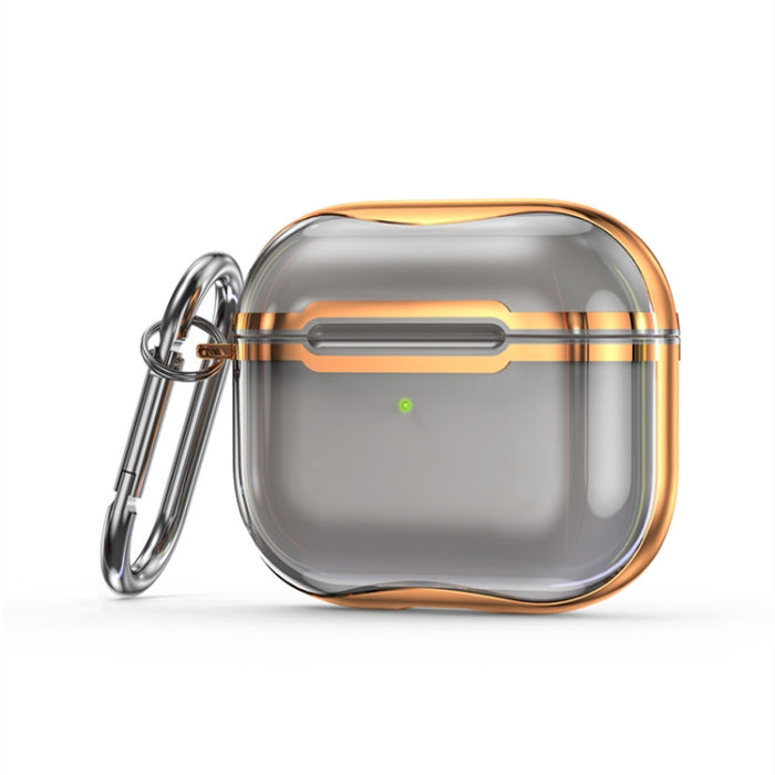Marco de galvanoplastia + Estuche protector de auriculares de TPU transparente con gancho
