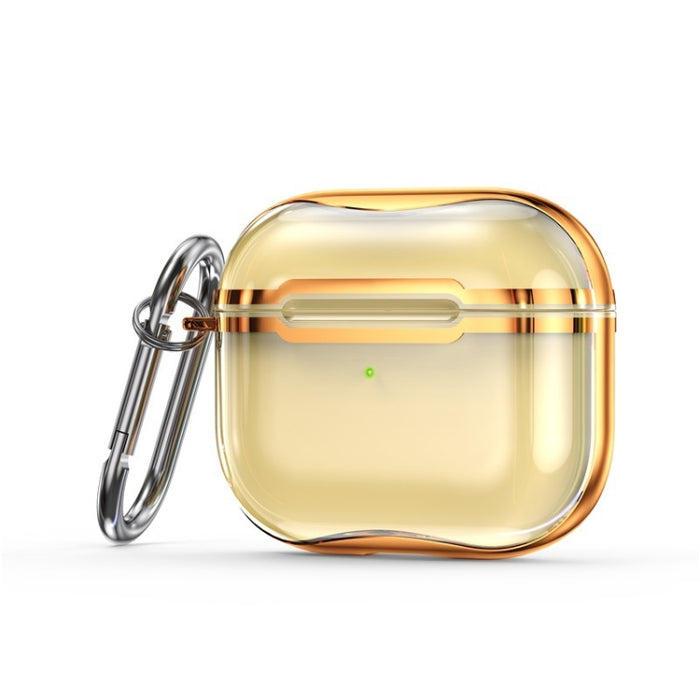 Marco de galvanoplastia + Estuche protector de auriculares de TPU transparente con gancho