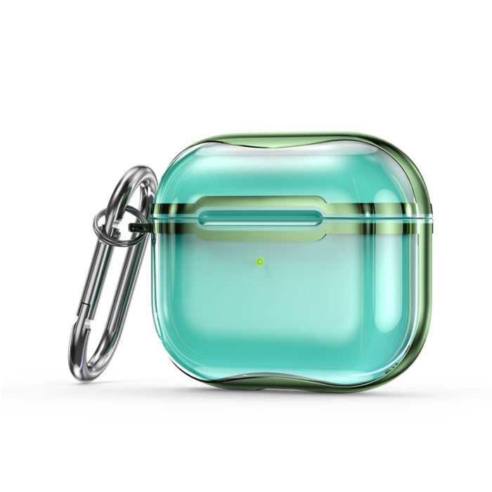 Marco de galvanoplastia + Estuche protector de auriculares de TPU transparente con gancho