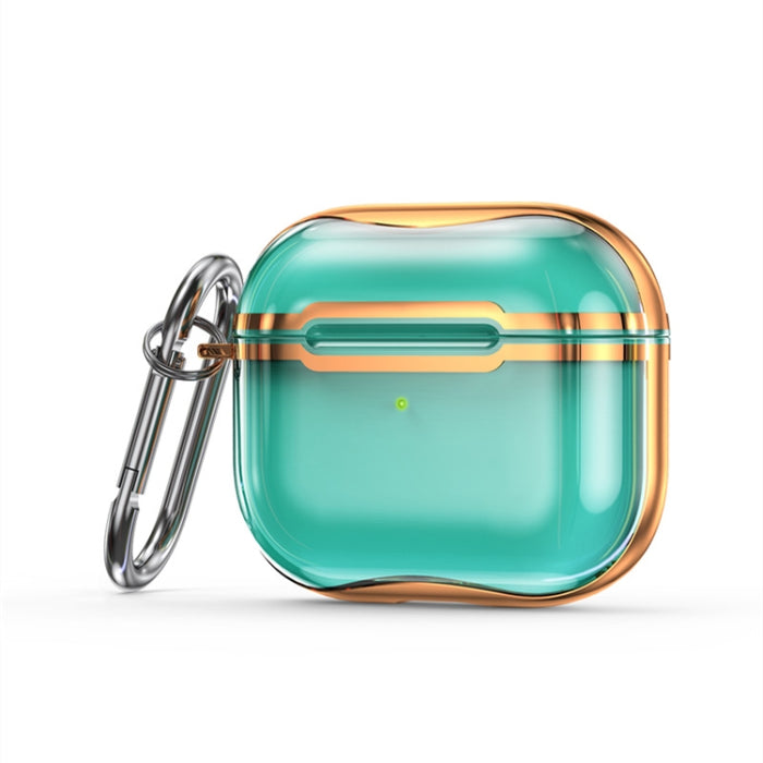 Marco de galvanoplastia + Estuche protector de auriculares de TPU transparente con gancho