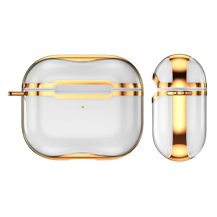 Marco de galvanoplastia + Estuche protector de auriculares de TPU transparente con gancho