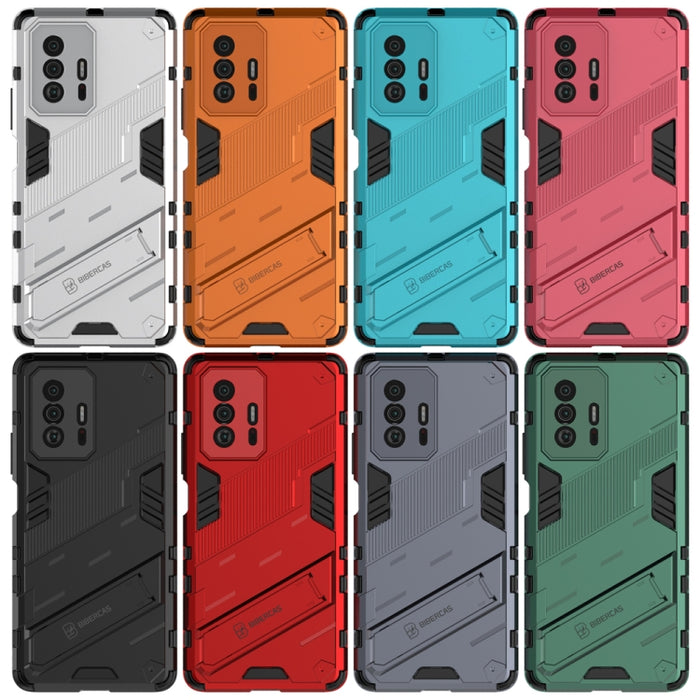 Punk Armor 2 en 1 PC + TPU Estuche a prueba de golpes con soporte invisible, For Xiaomi Mi 11T / 11T Pro