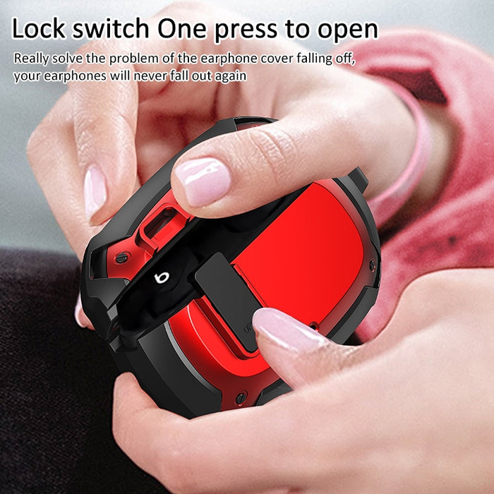 Estuche protector para auriculares Bumblebee Armor con interruptor y gancho para Beats Studio Buds