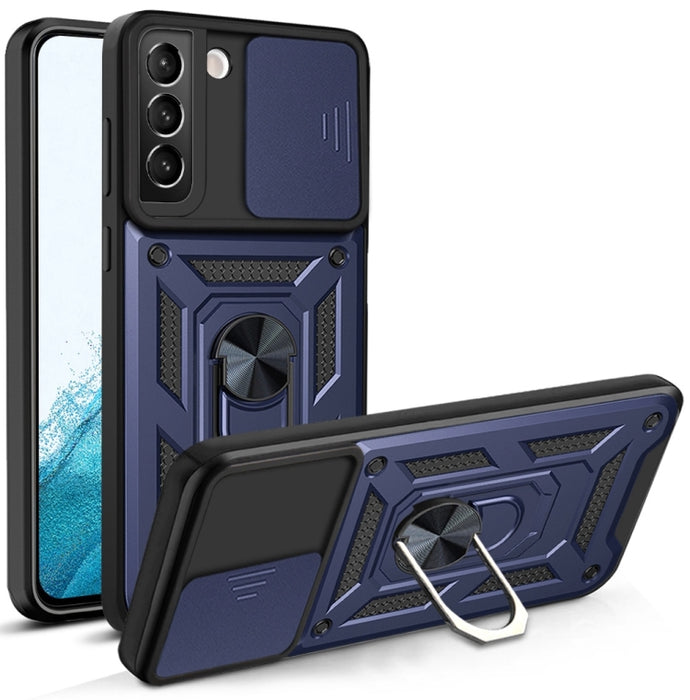 Diseño de cubierta de cámara deslizante Funda protectora de TPU + PC, For Samaung Galaxy S22 5G, For Samaung Galaxy S22+ 5G, For Samaung Galaxy S22 Ultra 5G