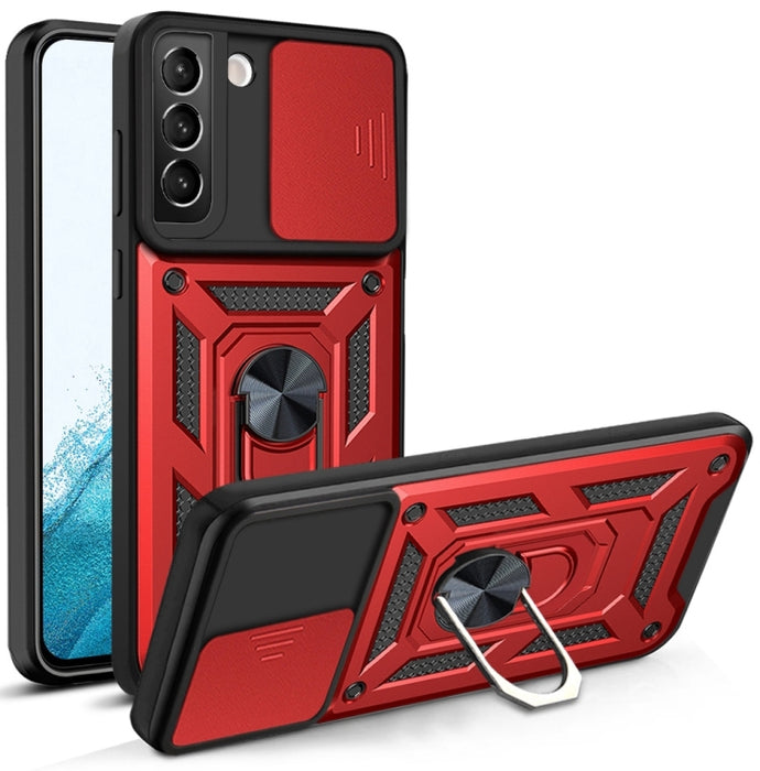 Diseño de cubierta de cámara deslizante Funda protectora de TPU + PC, For Samaung Galaxy S22 5G, For Samaung Galaxy S22+ 5G, For Samaung Galaxy S22 Ultra 5G