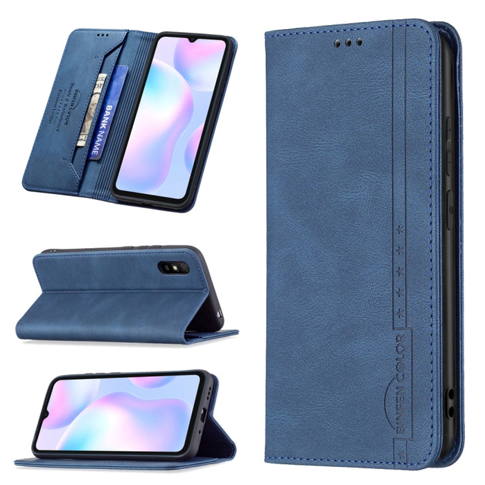 Estuche de cuero antirrobo con bloqueo magnético RFID con soporte y ranuras para tarjetas y billetera, For Xiaomi Redmi 9A, For Xiaomi Redmi 9C / Poco C31, For Xiaomi Redmi 9, For Xiaomi Redmi 10, For Xiaomi Redmi Note 9/Redmi 10X 4G                   ...