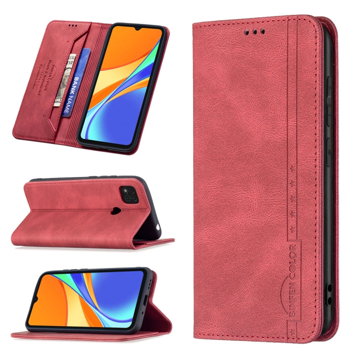 Estuche de cuero antirrobo con bloqueo magnético RFID con soporte y ranuras para tarjetas y billetera, For Xiaomi Redmi 9A, For Xiaomi Redmi 9C / Poco C31, For Xiaomi Redmi 9, For Xiaomi Redmi 10, For Xiaomi Redmi Note 9/Redmi 10X 4G                   ...
