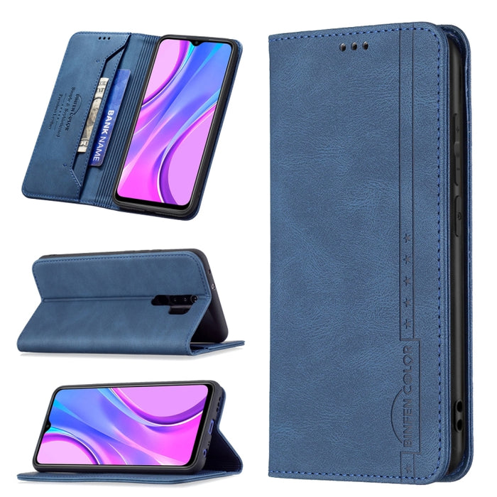 Estuche de cuero antirrobo con bloqueo magnético RFID con soporte y ranuras para tarjetas y billetera, For Xiaomi Redmi 9A, For Xiaomi Redmi 9C / Poco C31, For Xiaomi Redmi 9, For Xiaomi Redmi 10, For Xiaomi Redmi Note 9/Redmi 10X 4G                   ...
