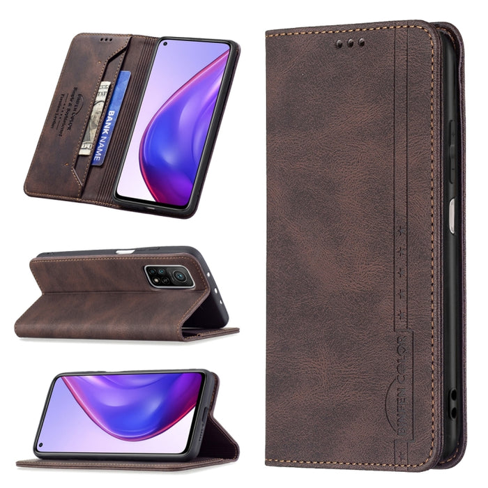 Estuche de cuero antirrobo con bloqueo magnético RFID con soporte y ranuras para tarjetas y billetera, For Xiaomi Redmi 9A, For Xiaomi Redmi 9C / Poco C31, For Xiaomi Redmi 9, For Xiaomi Redmi 10, For Xiaomi Redmi Note 9/Redmi 10X 4G                   ...