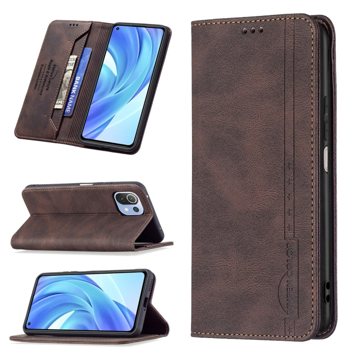 Estuche de cuero antirrobo con bloqueo magnético RFID con soporte y ranuras para tarjetas y billetera, For Xiaomi Redmi 9A, For Xiaomi Redmi 9C / Poco C31, For Xiaomi Redmi 9, For Xiaomi Redmi 10, For Xiaomi Redmi Note 9/Redmi 10X 4G                   ...