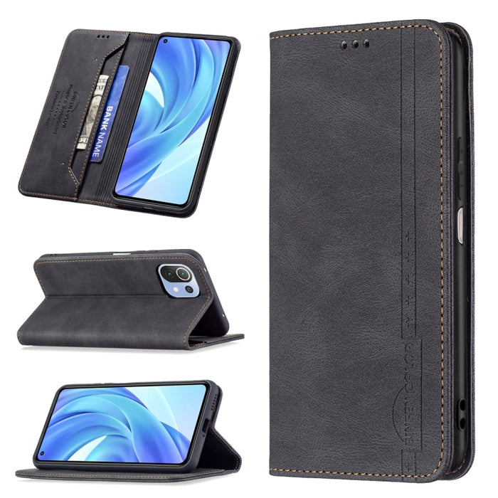 Estuche de cuero antirrobo con bloqueo magnético RFID con soporte y ranuras para tarjetas y billetera, For Xiaomi Redmi 9A, For Xiaomi Redmi 9C / Poco C31, For Xiaomi Redmi 9, For Xiaomi Redmi 10, For Xiaomi Redmi Note 9/Redmi 10X 4G                   ...