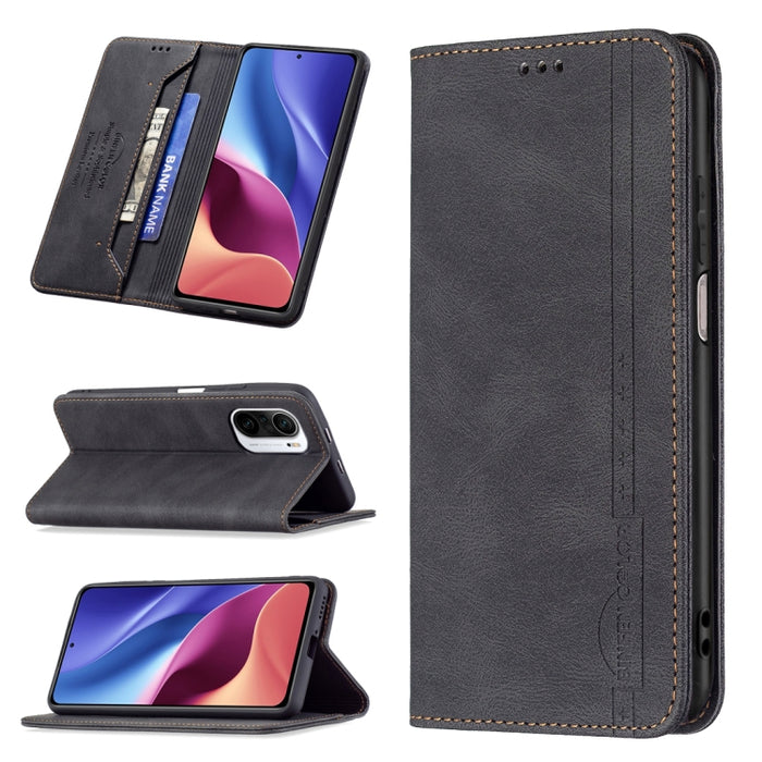 Estuche de cuero antirrobo con bloqueo magnético RFID con soporte y ranuras para tarjetas y billetera, For Xiaomi Redmi 9A, For Xiaomi Redmi 9C / Poco C31, For Xiaomi Redmi 9, For Xiaomi Redmi 10, For Xiaomi Redmi Note 9/Redmi 10X 4G                   ...