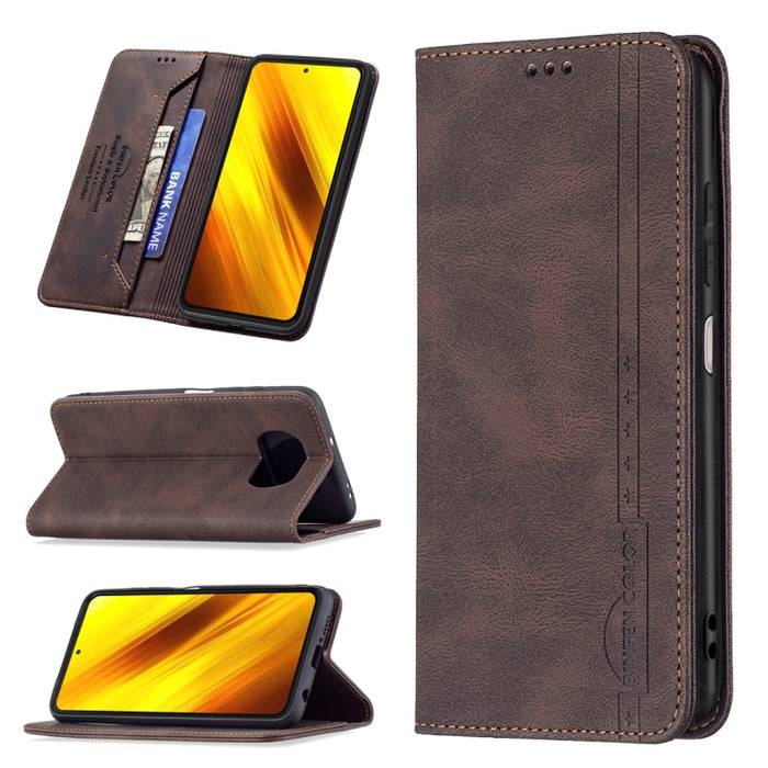 Estuche de cuero antirrobo con bloqueo magnético RFID con soporte y ranuras para tarjetas y billetera, For Xiaomi Redmi 9A, For Xiaomi Redmi 9C / Poco C31, For Xiaomi Redmi 9, For Xiaomi Redmi 10, For Xiaomi Redmi Note 9/Redmi 10X 4G                   ...