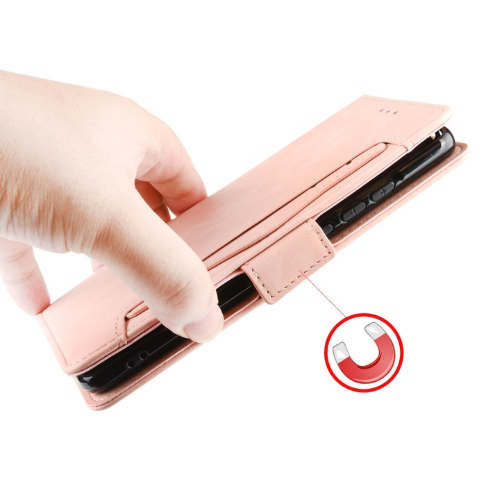Estuche de cuero con tapa horizontal con patrón de piel de becerro con soporte y ranuras para tarjetas y marco de fotos, For Motorola Moto G50 5G Oversea Version, For OPPO Realme 8i, For vivo Y33S / Y21 / Y21S, For Nokia G50 5G                         ...
