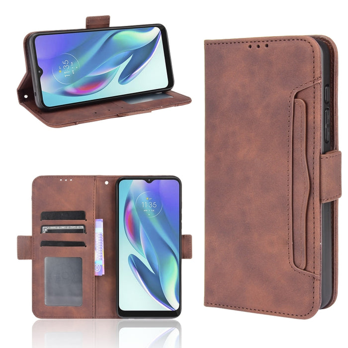 Estuche de cuero con tapa horizontal con patrón de piel de becerro con soporte y ranuras para tarjetas y marco de fotos, For Motorola Moto G50 5G Oversea Version, For OPPO Realme 8i, For vivo Y33S / Y21 / Y21S, For Nokia G50 5G                         ...