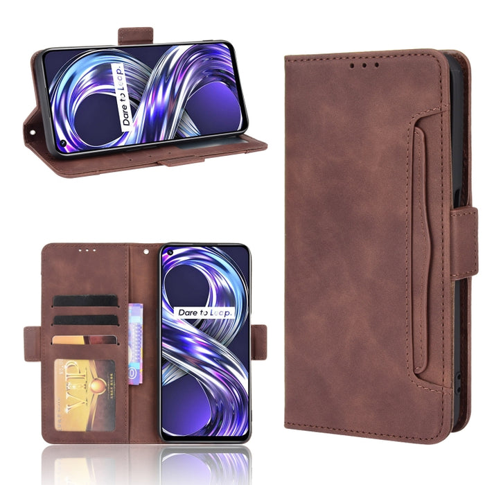 Estuche de cuero con tapa horizontal con patrón de piel de becerro con soporte y ranuras para tarjetas y marco de fotos, For Motorola Moto G50 5G Oversea Version, For OPPO Realme 8i, For vivo Y33S / Y21 / Y21S, For Nokia G50 5G                         ...