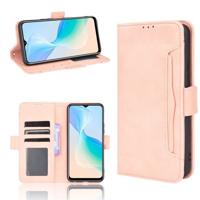 Estuche de cuero con tapa horizontal con patrón de piel de becerro con soporte y ranuras para tarjetas y marco de fotos, For Motorola Moto G50 5G Oversea Version, For OPPO Realme 8i, For vivo Y33S / Y21 / Y21S, For Nokia G50 5G                         ...