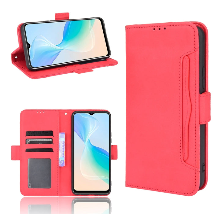 Estuche de cuero con tapa horizontal con patrón de piel de becerro con soporte y ranuras para tarjetas y marco de fotos, For Motorola Moto G50 5G Oversea Version, For OPPO Realme 8i, For vivo Y33S / Y21 / Y21S, For Nokia G50 5G                         ...