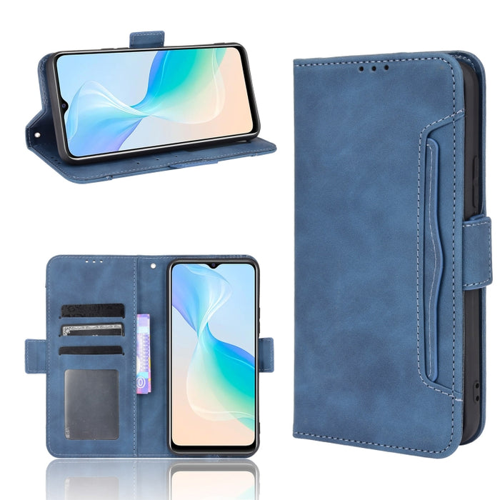 Estuche de cuero con tapa horizontal con patrón de piel de becerro con soporte y ranuras para tarjetas y marco de fotos, For Motorola Moto G50 5G Oversea Version, For OPPO Realme 8i, For vivo Y33S / Y21 / Y21S, For Nokia G50 5G                         ...