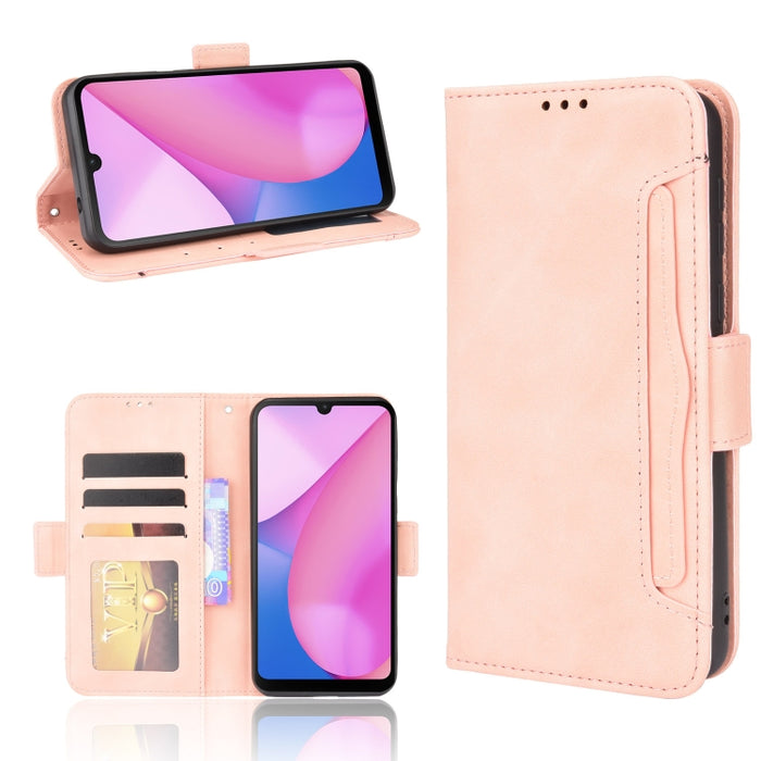 Estuche de cuero con tapa horizontal con patrón de piel de becerro con soporte y ranuras para tarjetas y marco de fotos, For Motorola Moto G50 5G Oversea Version, For OPPO Realme 8i, For vivo Y33S / Y21 / Y21S, For Nokia G50 5G                         ...