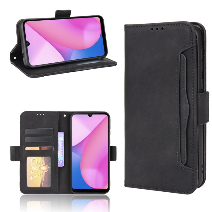 Estuche de cuero con tapa horizontal con patrón de piel de becerro con soporte y ranuras para tarjetas y marco de fotos, For Motorola Moto G50 5G Oversea Version, For OPPO Realme 8i, For vivo Y33S / Y21 / Y21S, For Nokia G50 5G                         ...