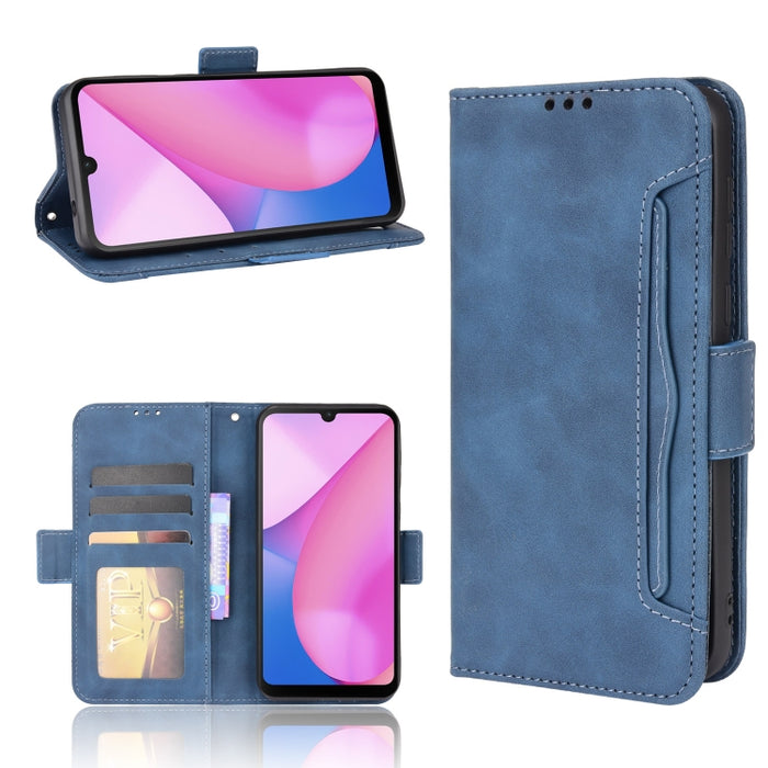 Estuche de cuero con tapa horizontal con patrón de piel de becerro con soporte y ranuras para tarjetas y marco de fotos, For Motorola Moto G50 5G Oversea Version, For OPPO Realme 8i, For vivo Y33S / Y21 / Y21S, For Nokia G50 5G                         ...