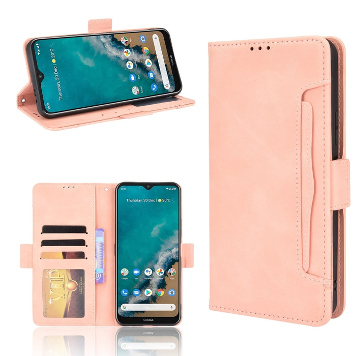Estuche de cuero con tapa horizontal con patrón de piel de becerro con soporte y ranuras para tarjetas y marco de fotos, For Motorola Moto G50 5G Oversea Version, For OPPO Realme 8i, For vivo Y33S / Y21 / Y21S, For Nokia G50 5G                         ...