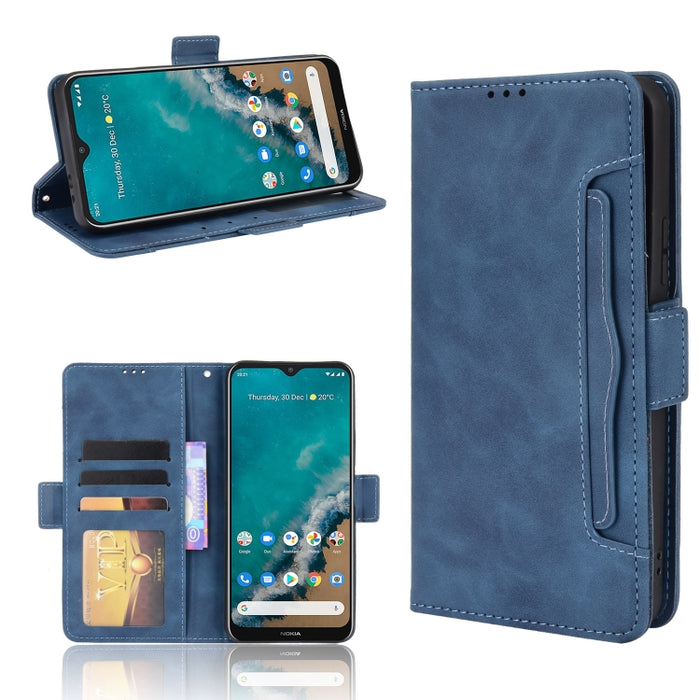 Estuche de cuero con tapa horizontal con patrón de piel de becerro con soporte y ranuras para tarjetas y marco de fotos, For Motorola Moto G50 5G Oversea Version, For OPPO Realme 8i, For vivo Y33S / Y21 / Y21S, For Nokia G50 5G                         ...