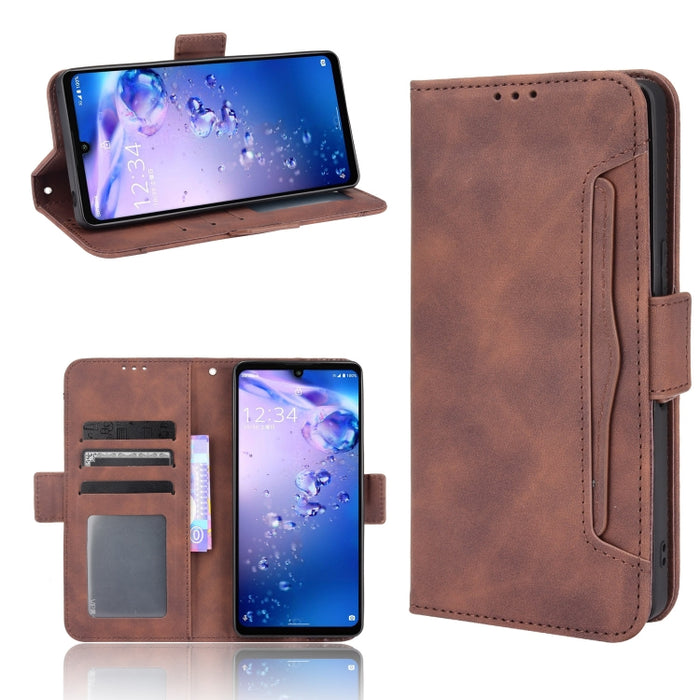 Estuche de cuero con tapa horizontal con patrón de piel de becerro con soporte y ranuras para tarjetas y marco de fotos, For Motorola Moto G50 5G Oversea Version, For OPPO Realme 8i, For vivo Y33S / Y21 / Y21S, For Nokia G50 5G                         ...