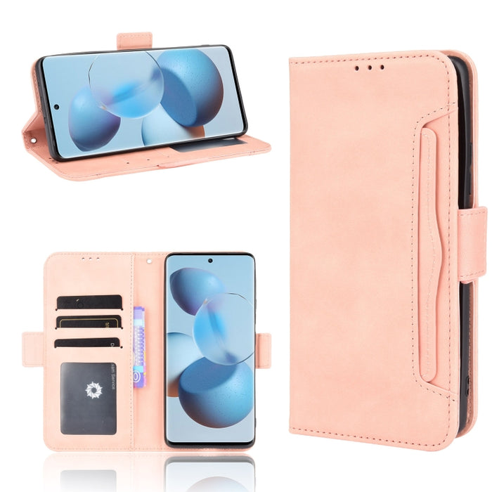 Estuche de cuero con tapa horizontal con patrón de piel de becerro con soporte y ranuras para tarjetas y marco de fotos, For Motorola Moto G50 5G Oversea Version, For OPPO Realme 8i, For vivo Y33S / Y21 / Y21S, For Nokia G50 5G                         ...