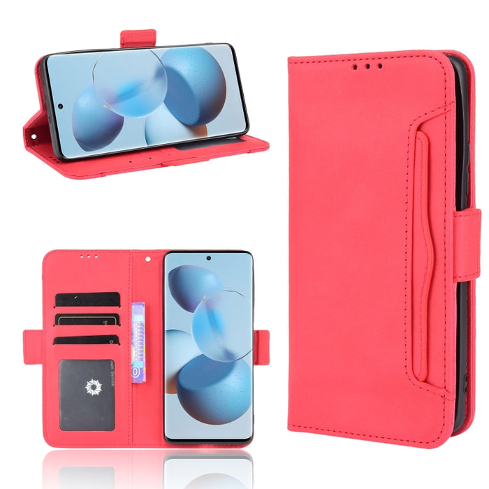 Estuche de cuero con tapa horizontal con patrón de piel de becerro con soporte y ranuras para tarjetas y marco de fotos, For Motorola Moto G50 5G Oversea Version, For OPPO Realme 8i, For vivo Y33S / Y21 / Y21S, For Nokia G50 5G                         ...