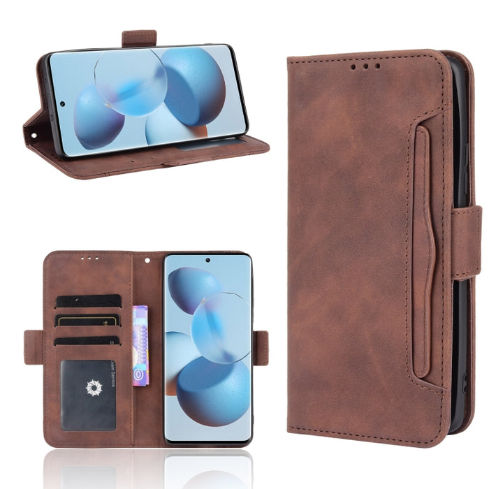Estuche de cuero con tapa horizontal con patrón de piel de becerro con soporte y ranuras para tarjetas y marco de fotos, For Motorola Moto G50 5G Oversea Version, For OPPO Realme 8i, For vivo Y33S / Y21 / Y21S, For Nokia G50 5G                         ...