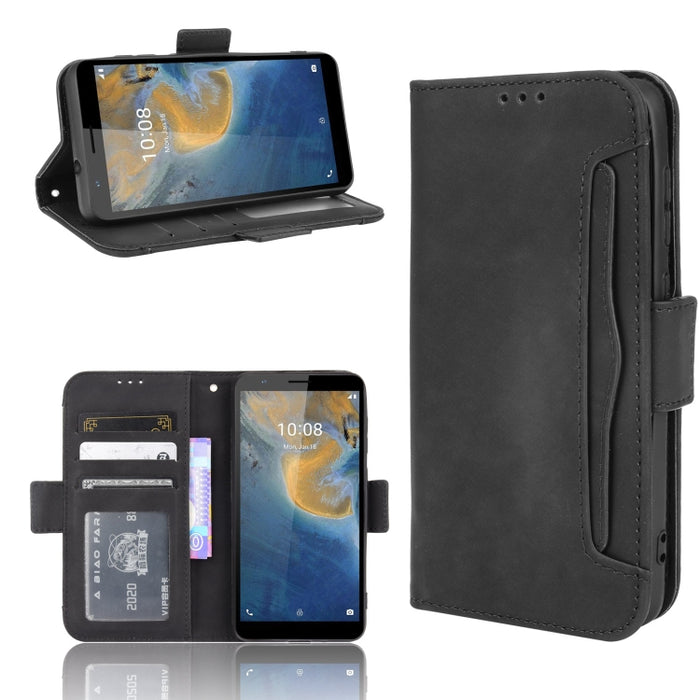 Estuche de cuero con tapa horizontal con patrón de piel de becerro con soporte y ranuras para tarjetas y marco de fotos, For Motorola Moto G50 5G Oversea Version, For OPPO Realme 8i, For vivo Y33S / Y21 / Y21S, For Nokia G50 5G                         ...