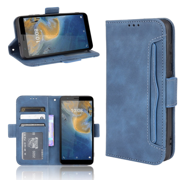Estuche de cuero con tapa horizontal con patrón de piel de becerro con soporte y ranuras para tarjetas y marco de fotos, For Motorola Moto G50 5G Oversea Version, For OPPO Realme 8i, For vivo Y33S / Y21 / Y21S, For Nokia G50 5G                         ...