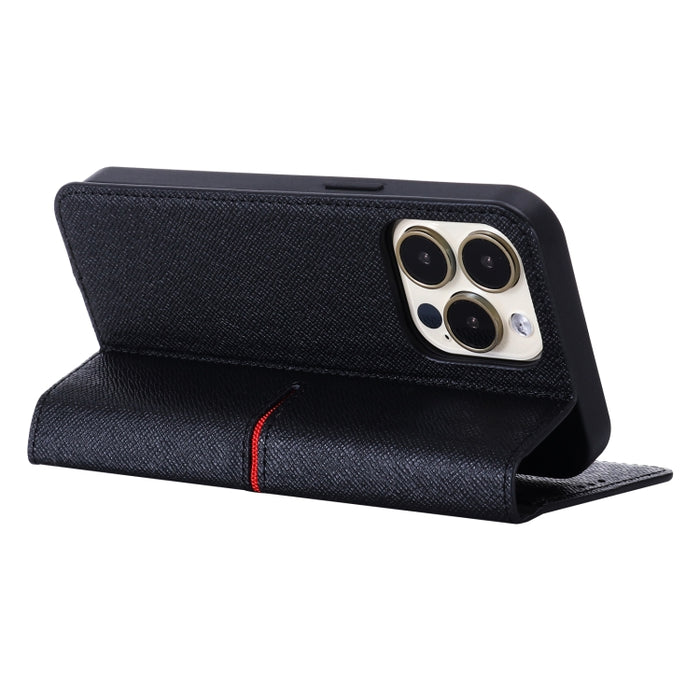Estuche protector con tapa horizontal de cuero de grano superior GEBEI con soporte y ranuras para tarjetas y billetera y marco de fotos, For iPhone 13, For iPhone 13 Pro, For iPhone 13 Pro Max
