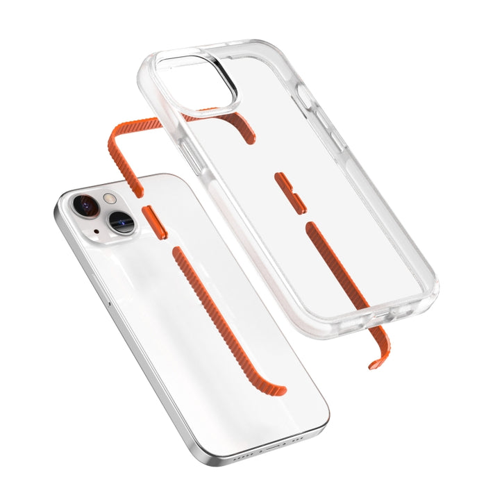 Estuche protector a prueba de golpes de alta translucidez de dos colores