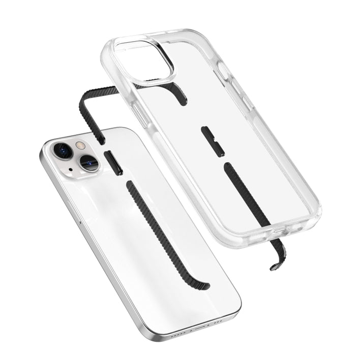 Estuche protector a prueba de golpes de alta translucidez de dos colores