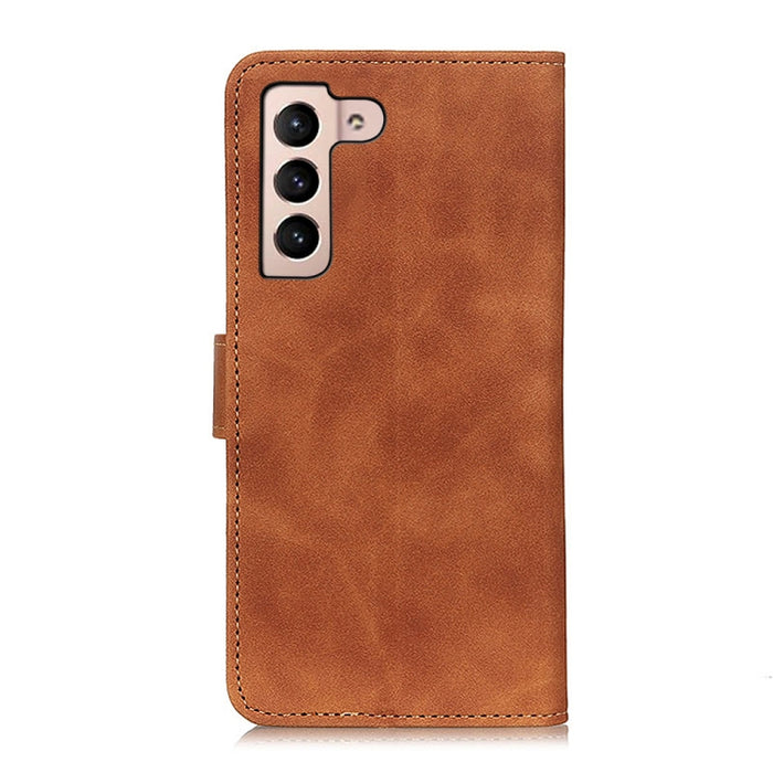 KHAZNEH Retro Texture PU + TPU Estuche de cuero con tapa horizontal con soporte y ranuras para tarjetas y billetera, For Samsung Galaxy S22 5G, For Samsung Galaxy S22+ 5G, For Samsung Galaxy S22 Ultra 5G, For Xiaomi Civi 5G