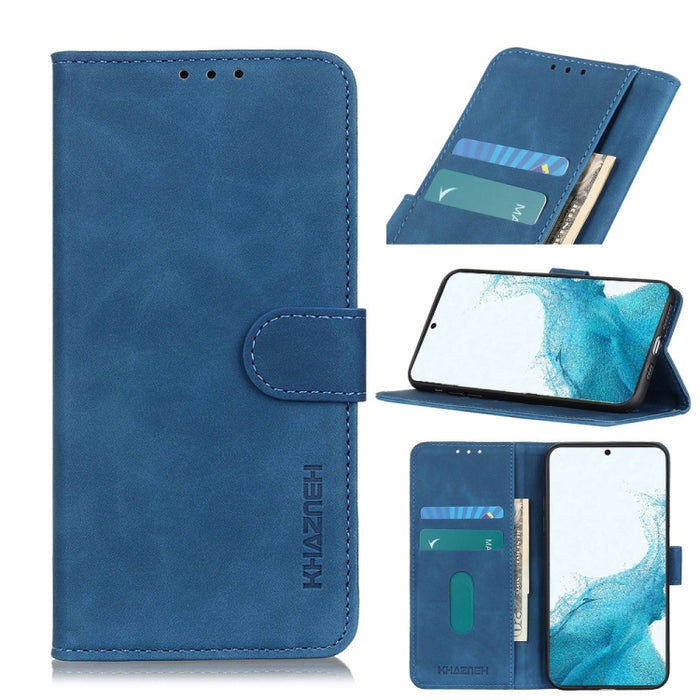 KHAZNEH Retro Texture PU + TPU Estuche de cuero con tapa horizontal con soporte y ranuras para tarjetas y billetera, For Samsung Galaxy S22 5G, For Samsung Galaxy S22+ 5G, For Samsung Galaxy S22 Ultra 5G, For Xiaomi Civi 5G