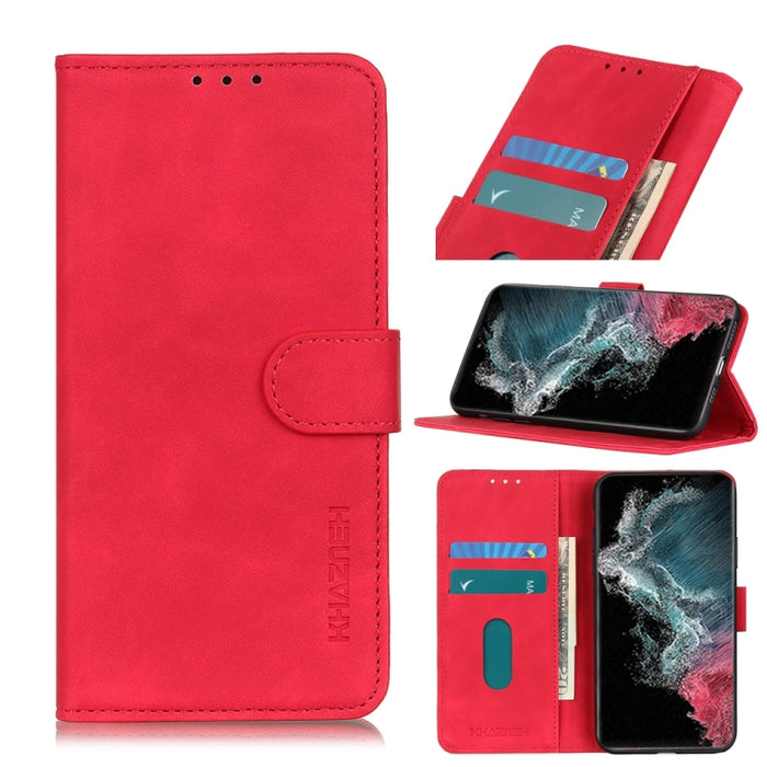 KHAZNEH Retro Texture PU + TPU Estuche de cuero con tapa horizontal con soporte y ranuras para tarjetas y billetera, For Samsung Galaxy S22 5G, For Samsung Galaxy S22+ 5G, For Samsung Galaxy S22 Ultra 5G, For Xiaomi Civi 5G