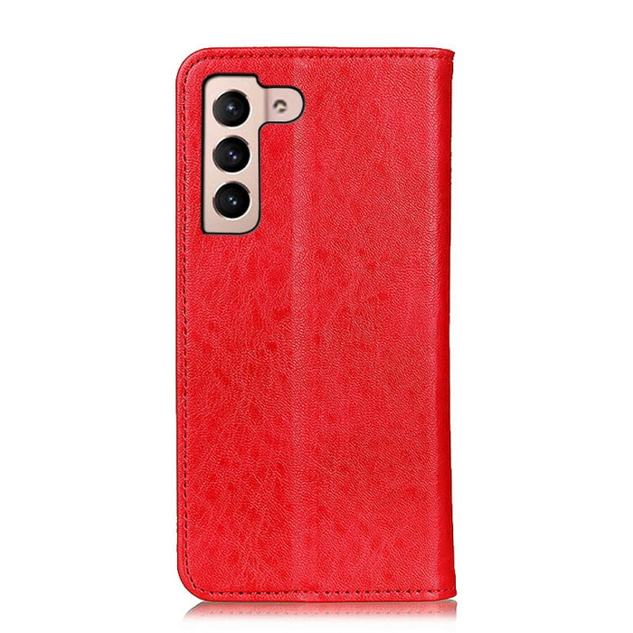 Estuche de cuero con tapa horizontal con textura de caballo loco magnético con soporte y ranuras para tarjetas y billetera, For Samsung Galaxy S22 5G, For Samsung Galaxy S22+ 5G, For Samsung Galaxy S22 Ultra 5G, For Xiaomi Civi 5G