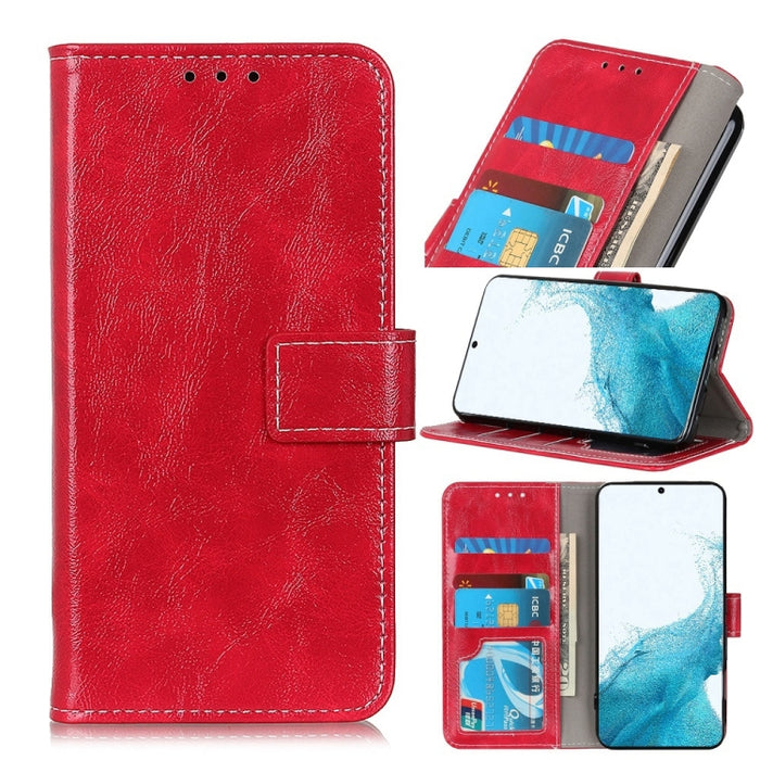 Retro Crazy Horse Texture Funda de cuero con tapa horizontal con soporte y ranuras para tarjetas y marco de fotos y billetera, For Samsung Galaxy S22 5G, For Samsung Galaxy S22+ 5G, For Samsung Galaxy S22 Ultra 5G, For Xiaomi Civi 5G