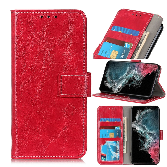 Retro Crazy Horse Texture Funda de cuero con tapa horizontal con soporte y ranuras para tarjetas y marco de fotos y billetera, For Samsung Galaxy S22 5G, For Samsung Galaxy S22+ 5G, For Samsung Galaxy S22 Ultra 5G, For Xiaomi Civi 5G