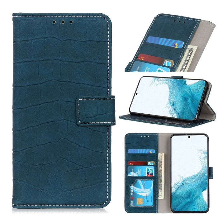 Estuche de cuero con tapa horizontal con textura de cocodrilo magnético con soporte y ranuras para tarjetas y billetera, For Samsung Galaxy S22 5G, For Samsung Galaxy S22+ 5G, For Samsung Galaxy S22 Ultra 5G, For Xiaomi Civi 5G