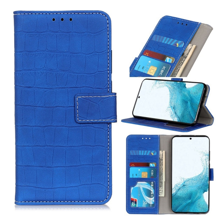 Estuche de cuero con tapa horizontal con textura de cocodrilo magnético con soporte y ranuras para tarjetas y billetera, For Samsung Galaxy S22 5G, For Samsung Galaxy S22+ 5G, For Samsung Galaxy S22 Ultra 5G, For Xiaomi Civi 5G