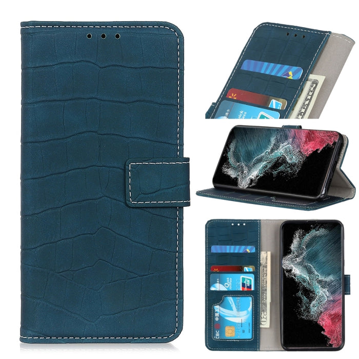 Estuche de cuero con tapa horizontal con textura de cocodrilo magnético con soporte y ranuras para tarjetas y billetera, For Samsung Galaxy S22 5G, For Samsung Galaxy S22+ 5G, For Samsung Galaxy S22 Ultra 5G, For Xiaomi Civi 5G
