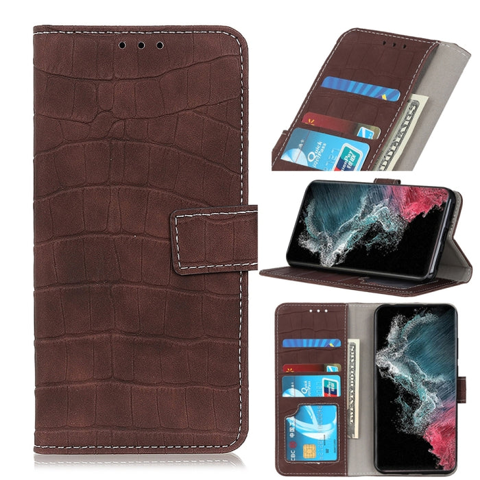 Estuche de cuero con tapa horizontal con textura de cocodrilo magnético con soporte y ranuras para tarjetas y billetera, For Samsung Galaxy S22 5G, For Samsung Galaxy S22+ 5G, For Samsung Galaxy S22 Ultra 5G, For Xiaomi Civi 5G