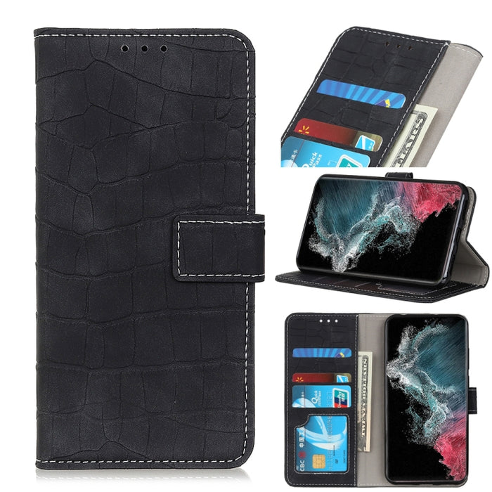 Estuche de cuero con tapa horizontal con textura de cocodrilo magnético con soporte y ranuras para tarjetas y billetera, For Samsung Galaxy S22 5G, For Samsung Galaxy S22+ 5G, For Samsung Galaxy S22 Ultra 5G, For Xiaomi Civi 5G