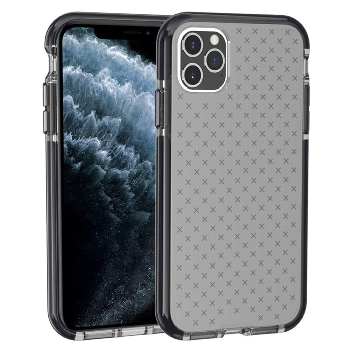 Estuche protector de TPU transparente a prueba de golpes con patrón de cuadrícula
